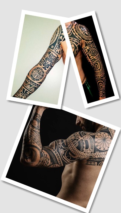 стиль татуювання полінезія рукав