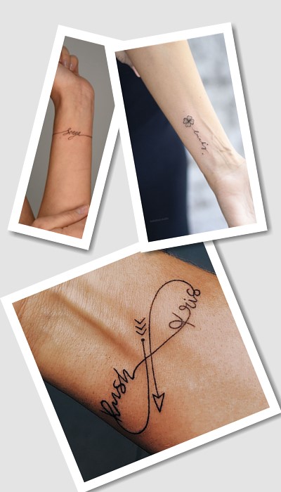 тату написи на зап’ясті