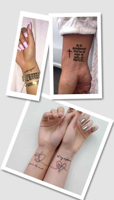 стиль татуювання написи на зап’ясті