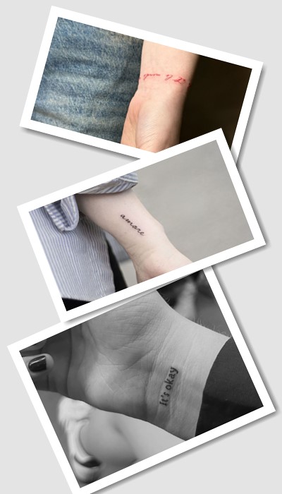 особливості тату написи на зап’ясті