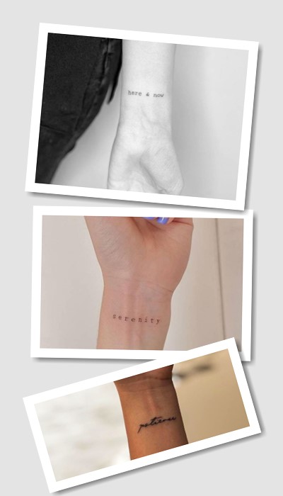 особливості татуювань написи на зап’ясті