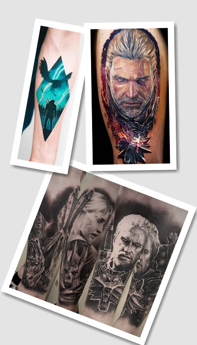 стиль татуювання відьмак
