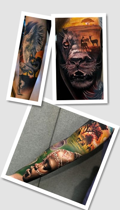 стиль татуювання африканські