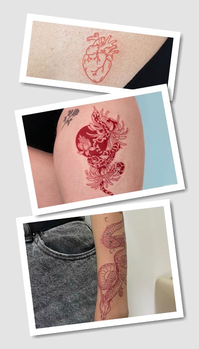 стиль тату Червоні