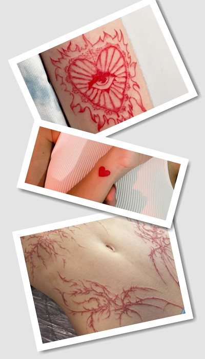 кому підійде тату Червоні