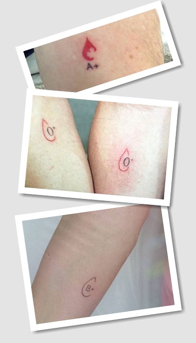 стиль татуювання Група крові