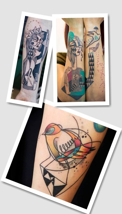 стиль татуювання Арт брют