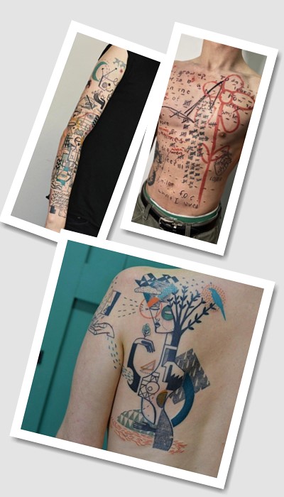 особливості татуювань Арт брют