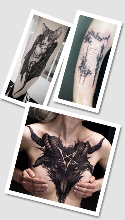 особливості татуювань Готика