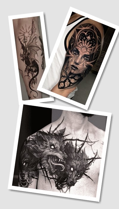 кому підійде тату Готика