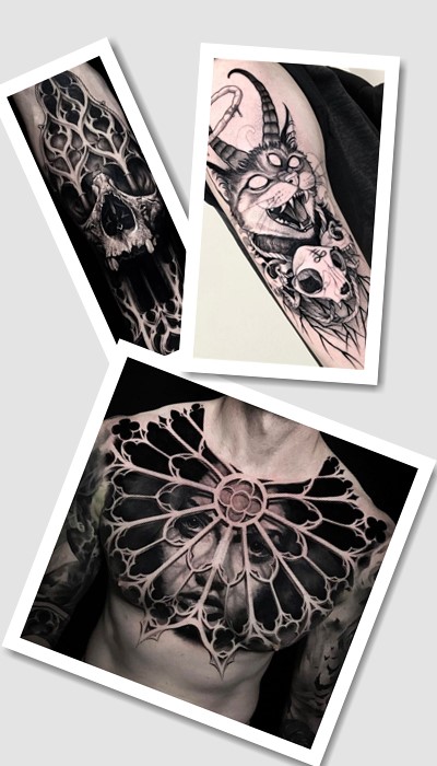 кому підійде татуювання Готика