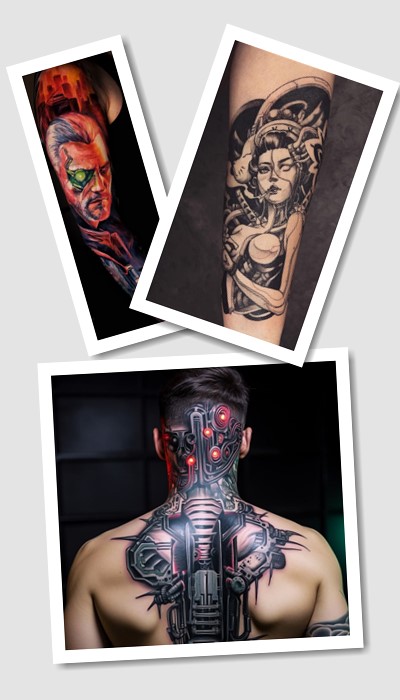 стиль тату Кіберпанк