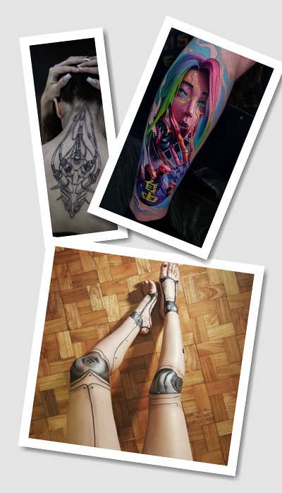 кому підійде тату Кіберпанк