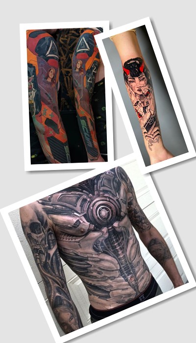 ідеї татуювання Кіберпанк