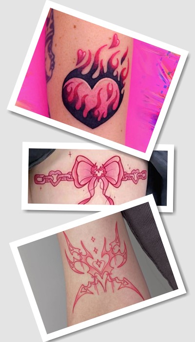 татуювання Рожеві