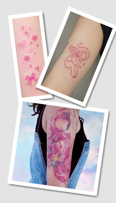 кому підійде тату Рожеві