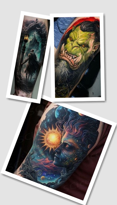 стиль татуювання Фентезі