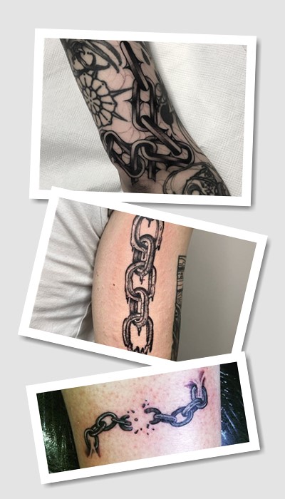 кому підійде тату Ланцюжки