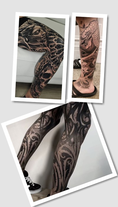 особливості тату чоловічі на нозі