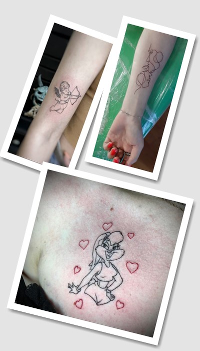 особливості татуювань Кохання