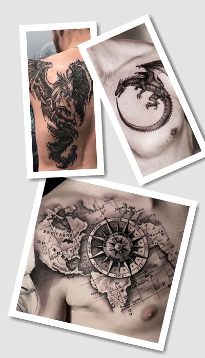 татуювання З сенсом чоловічі