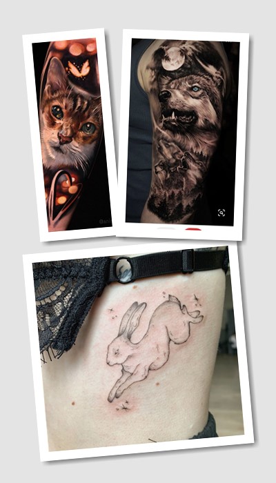 стиль татуювання Тварини
