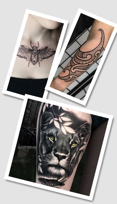 татуювання Чорно білі