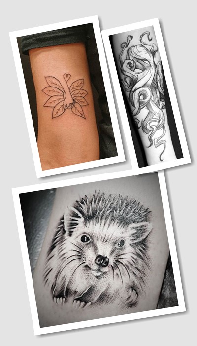 особливості тату Чорно білі