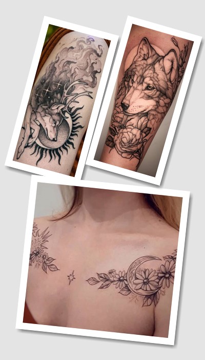 кому підійде тату Чорно білі