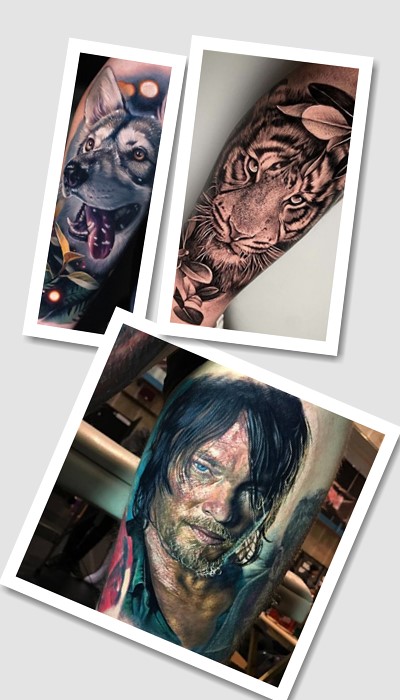 стиль тату 3д