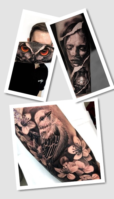 стиль татуювання 3д