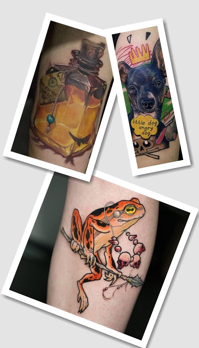 стиль тату кольорові