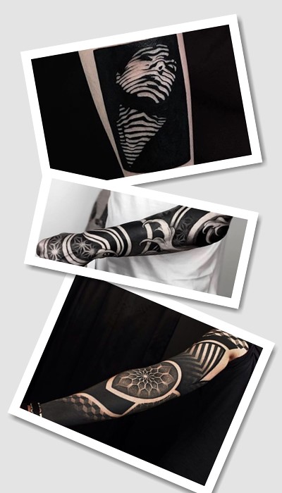 стиль тату чорні на білому фоні