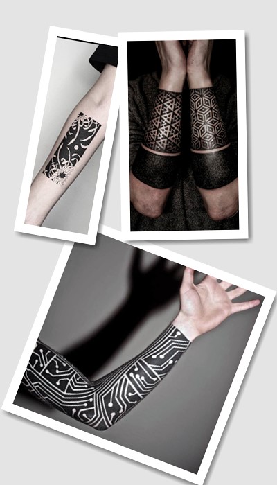 стиль татуювання чорні на білому фоні