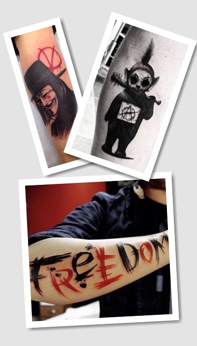 стиль тату анархія
