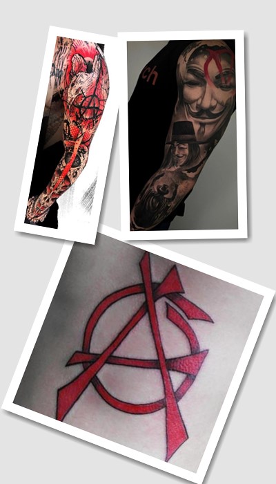 стиль татуювання анархія