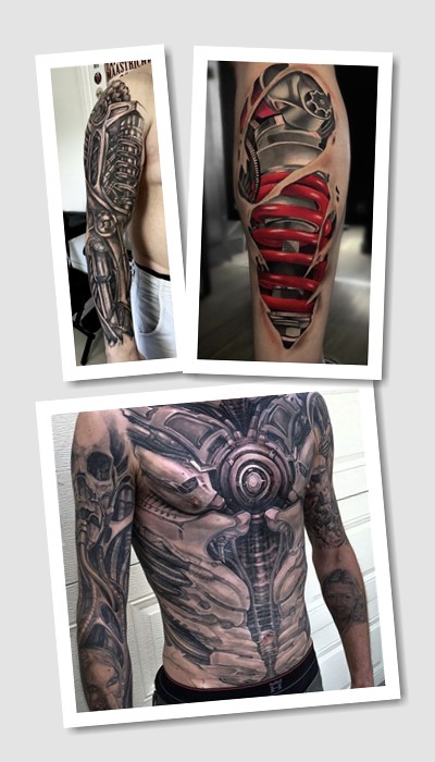 стиль татуювання механіка