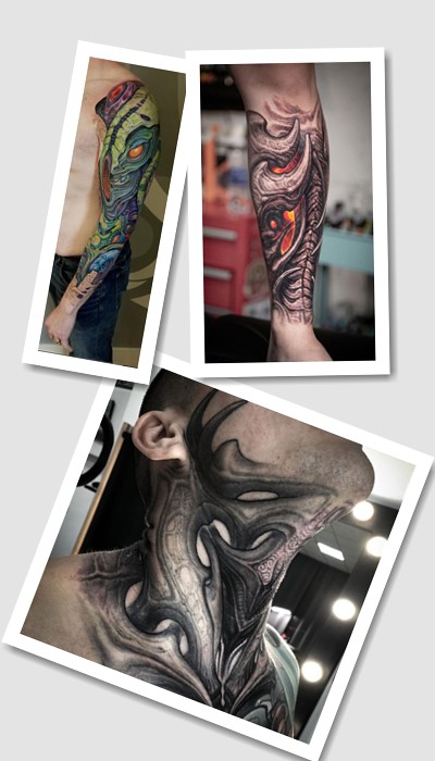 стиль татуювання біоорганіка