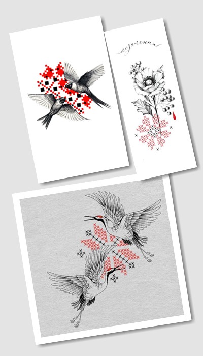 що означає ескіз тату вишиванка