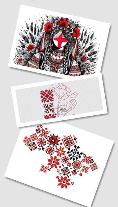 ідеї ескізів татуювання вишиванка