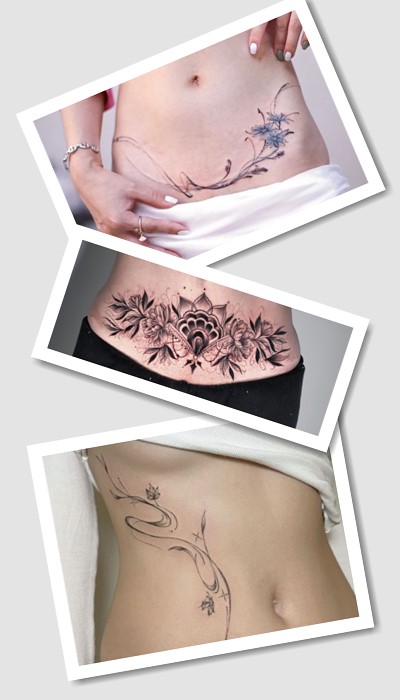 стиль тату на животі жіночі