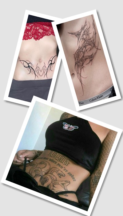 особливості тату на животі жіночі