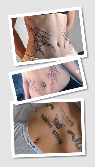ідеї татуювання на животі жіночі