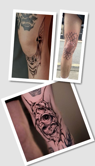 татуювання на колінах