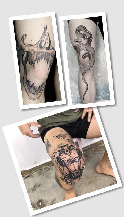 кому підійде тату на колінах