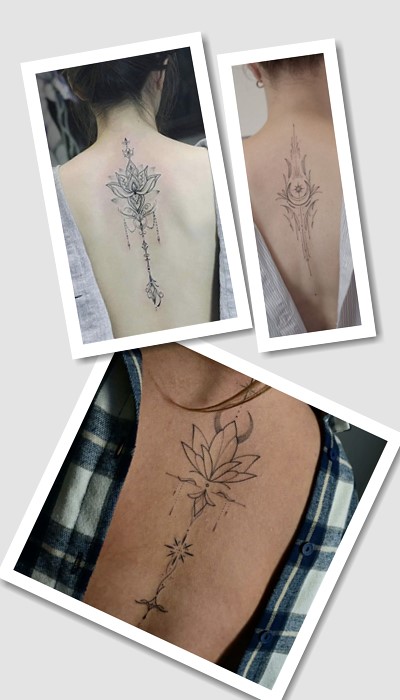 стиль тату на хребті