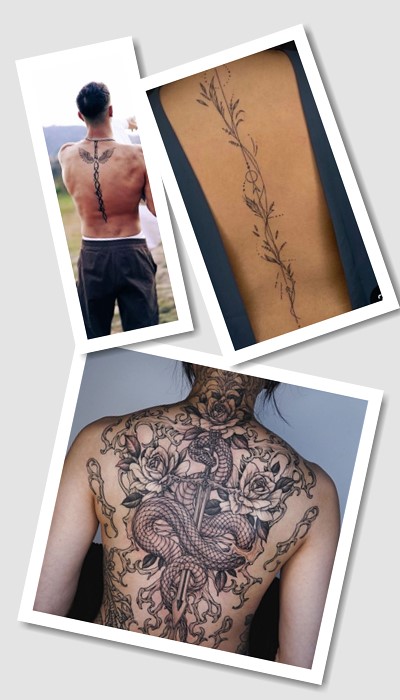 кому підійде тату на хребті