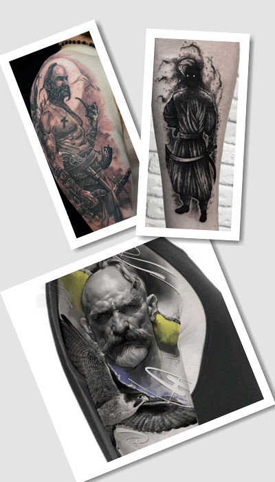 стиль тату козак