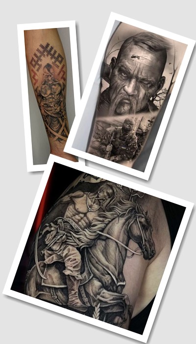 стиль татуювання козак