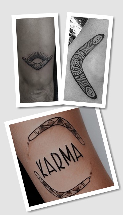 стиль татуювання бумеранг